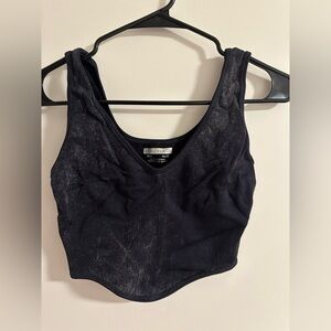 Forever 21 Black Glittery Top